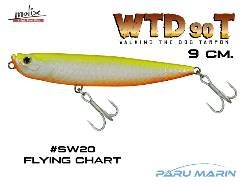 Molix WTD 90T 9 cm. Sahte Balık, #SW20 Flying Chart