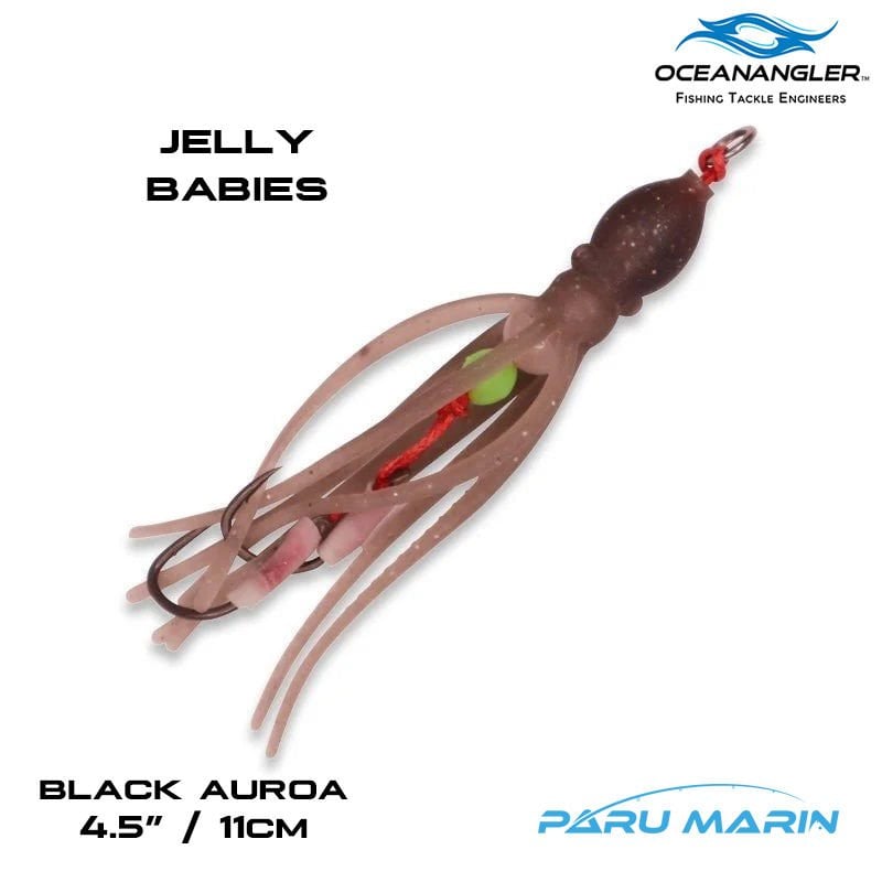 Ocean Angler Jelly Babies Yedek Etek 11cm Black Auroa 2 adet