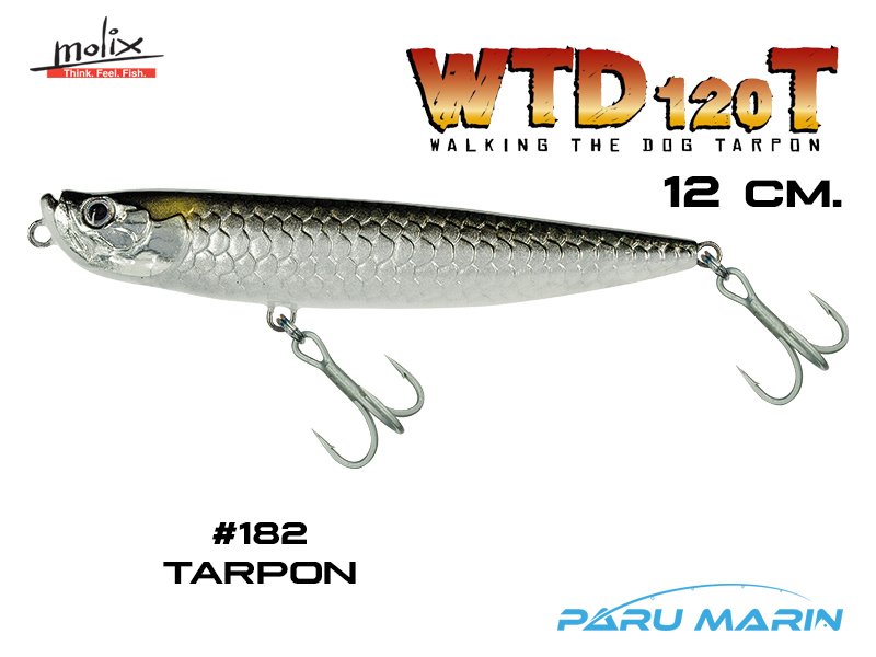 Molix WTD 120T 12 cm. Sahte Balık, #182 Tarpon