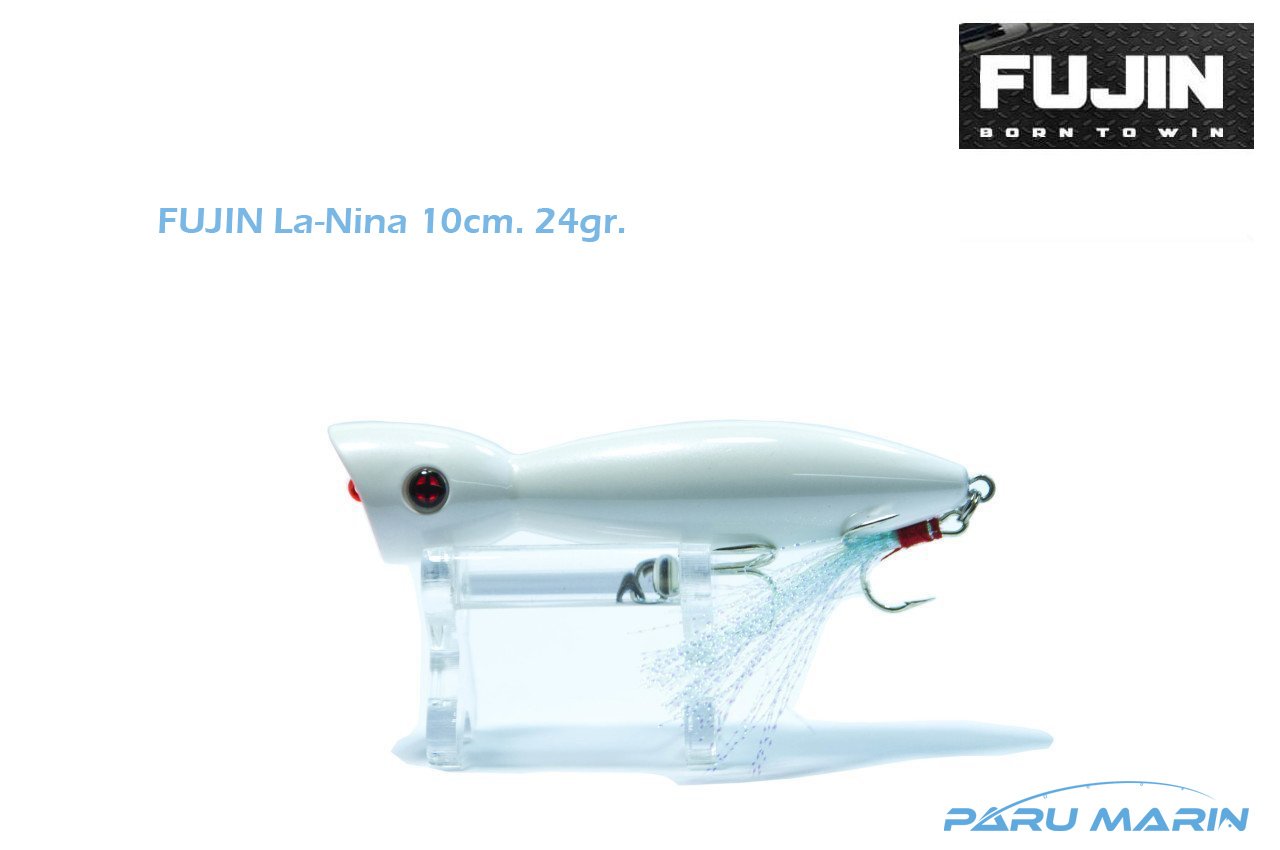 Fujin La Nina Maket Balık Su Üstü Popper 01 Beyaz