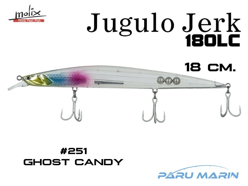 Molix Jugulo Jerk 180LC 18 cm. Sahte Balık, #251 Ghost Candy