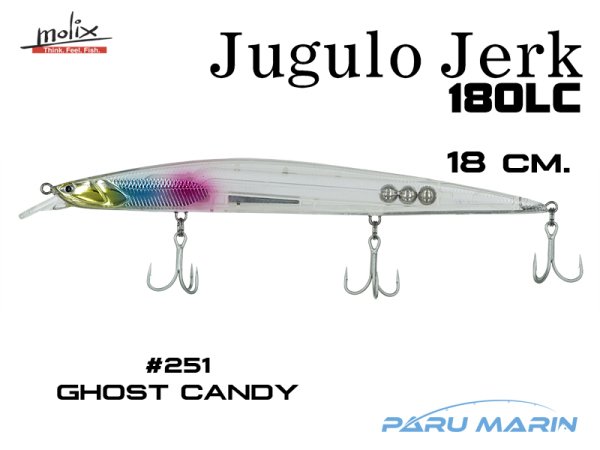 Molix Jugulo Jerk 180LC 18 cm. Sahte Balık, #251 Ghost Candy