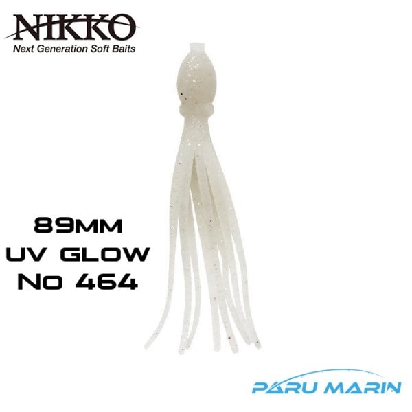 NIKKO OCTOPUS 89mm SİLİKON YEM UV GLOW 464