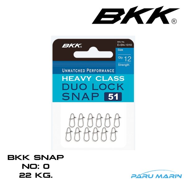 BKK Duolock 51 Snap Klips No:0 , 22 Kg.
