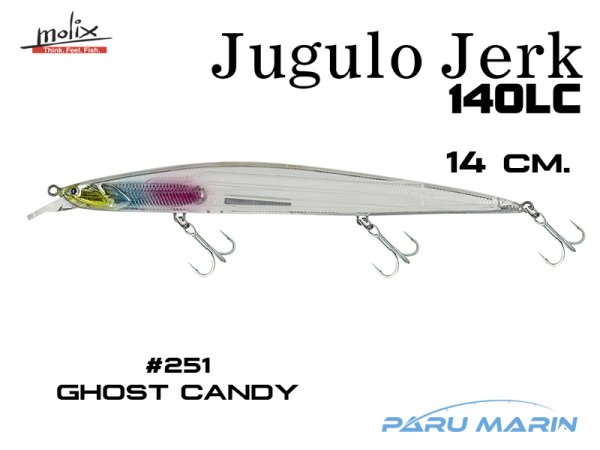 Molix Jugulo Jerk 140LC 14 cm. Sahte Balık, #251 Ghost Candy