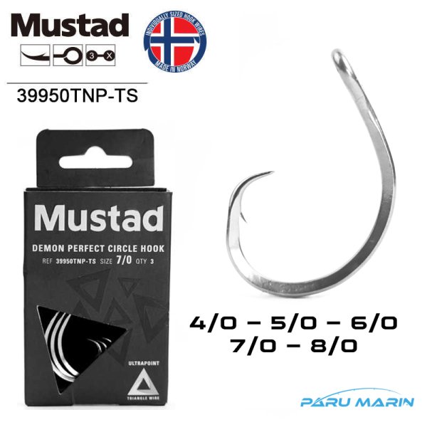 Mustad 39950TNP-TS 3X Demon Perfect Circle İğne