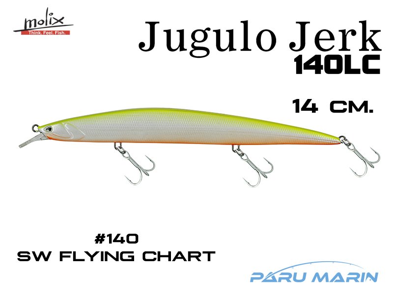 Molix Jugulo Jerk 140LC 14 cm. Sahte Balık, #SW140 Flying Chart