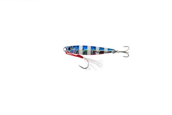 Fujin Jig-X 20gr. Shore Jigging - Jig Yem BLUE PINK ZEBRA GLOW
