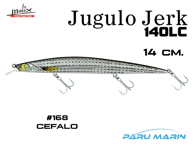 Molix Jugulo Jerk 140LC 14 cm. Sahte Balık, #168 CEFALO