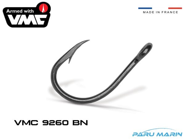 VMC 9260BN Halkalı Siyah Nikel Jig ve Yem İğnesi