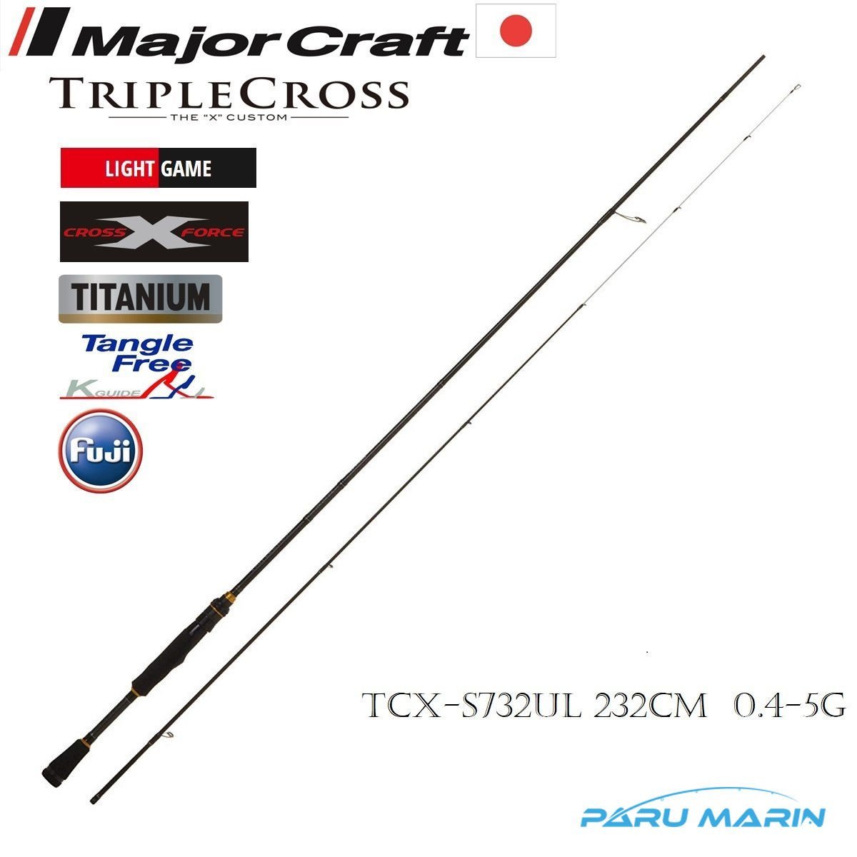 Major Craft Triple Cross TCX-S732UL 232cm 0.4-5gr Lrf Kamış