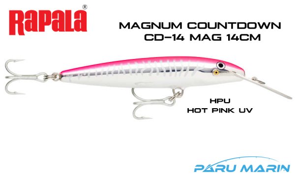 Rapala CD Magnum14, 14cm Metal Gaga Sahte Balık HPU - HOT PINK UV
