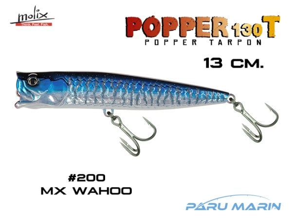 Molix Popper 130T 13 cm. Sahte Balık, #200 MX Wahoo