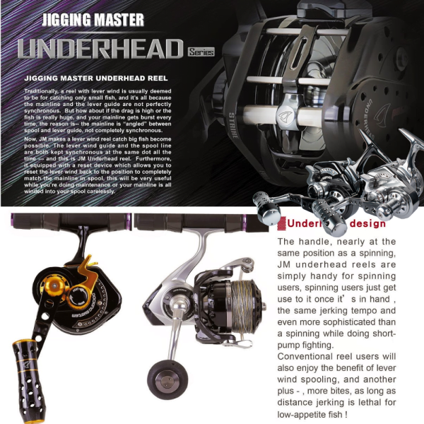 Jigging Master Underhead Pe3 Purple Gold (Sol El) Jig Çıkrık Olta Makinesi