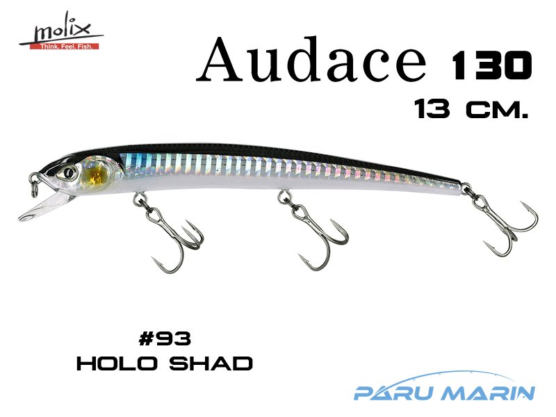 Molix Audace 130 - 13 cm. Sahte Balık, #93 MX Holo Shad