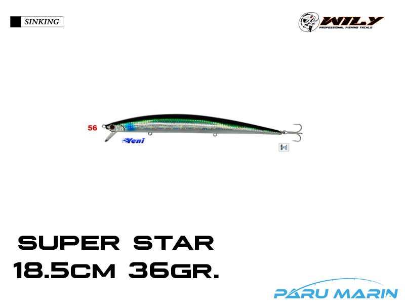 Wily Super Star 18.5cm 36gr. (Sinking) No:56