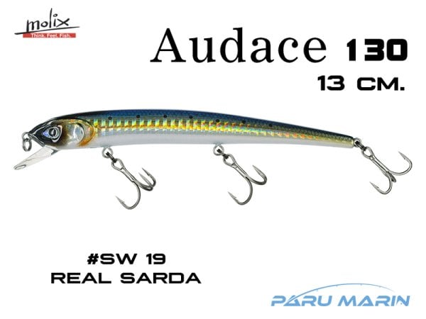 Molix Audace 130 - 13 cm. Sahte Balık, #SW19 Real Sarda