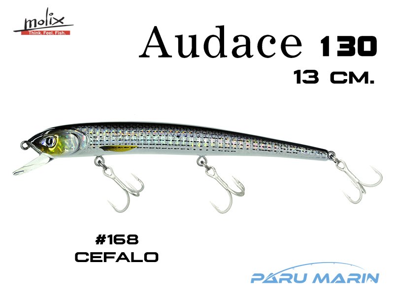 Molix Audace 130 - 13 cm. Sahte Balık, #168 Cefalo
