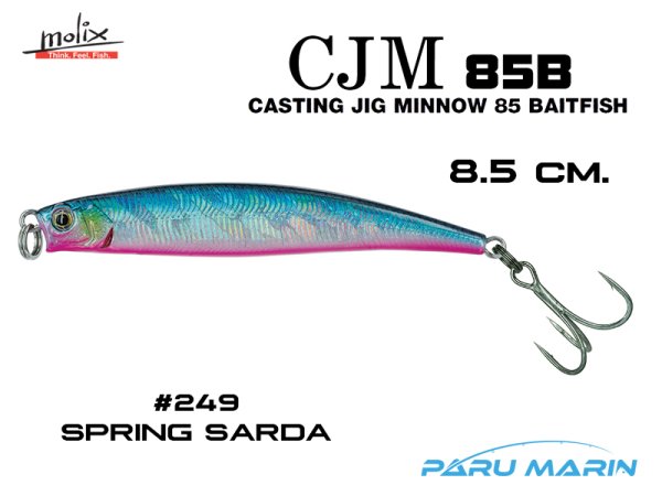 Molix Casting Jig Minnow 85  - 8.5 cm. Sahte Balık, #249 Spring Sarda