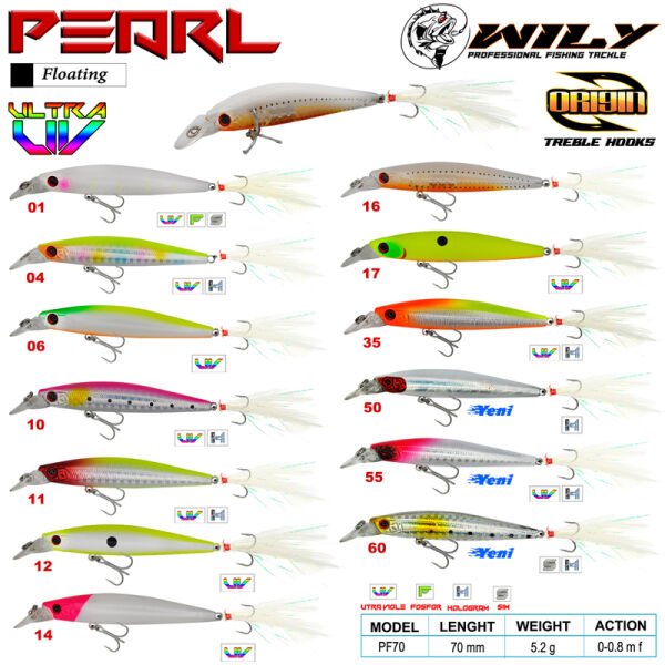 Wily Pearl 7cm 5.2gr. (Floating) No:55